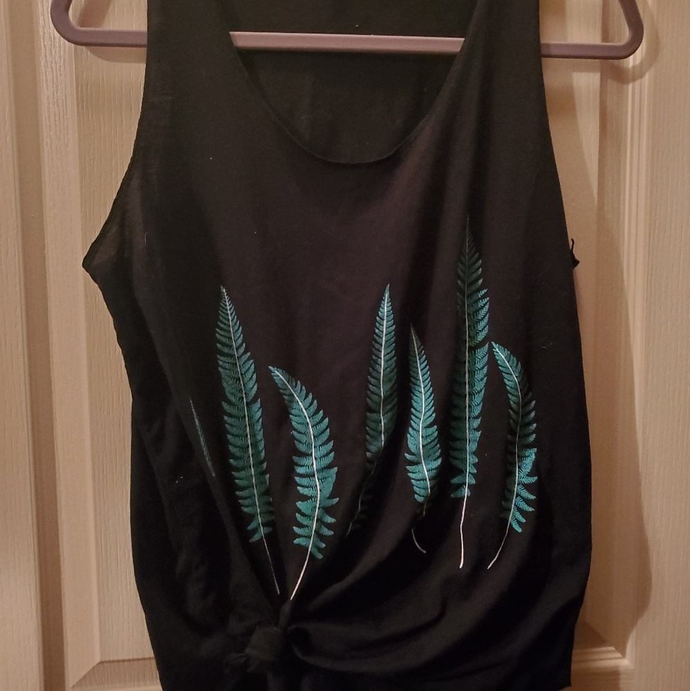 Black tank top